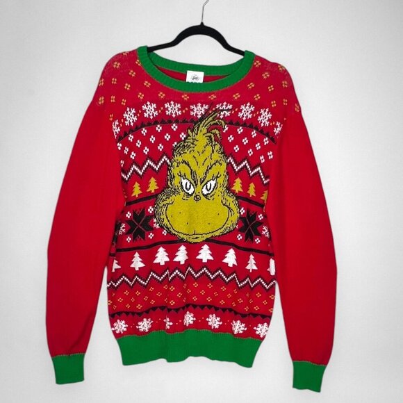 Men's‎ Grinch Holiday Sweater M - Picture 1 of 5